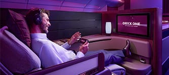 Qatar Airways first class