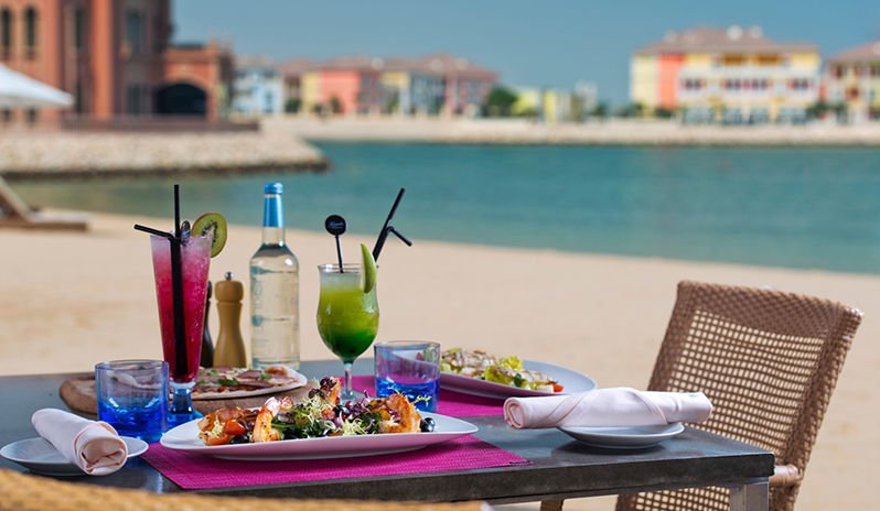 Marsa Malaz Kempinski beach dining