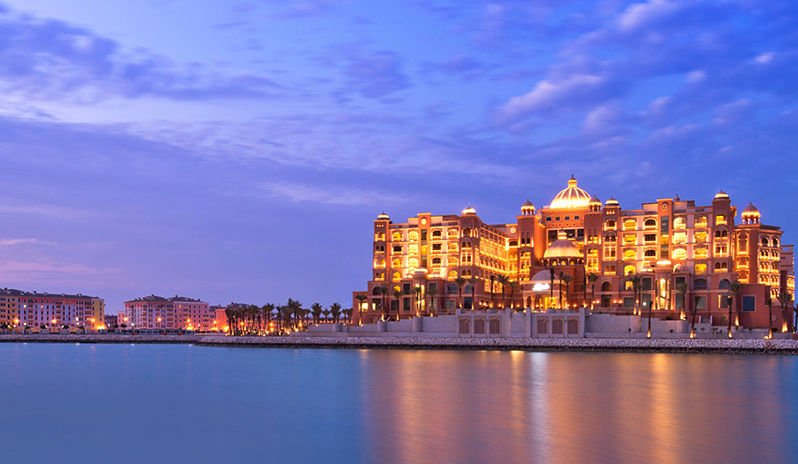 Marsa Malaz Kempinski exterior evening