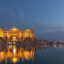 Marsa Malaz Kempinski sunset exterior in the evening